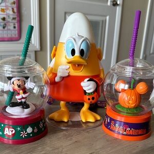 Disneyland Holiday Character Drink Sippers